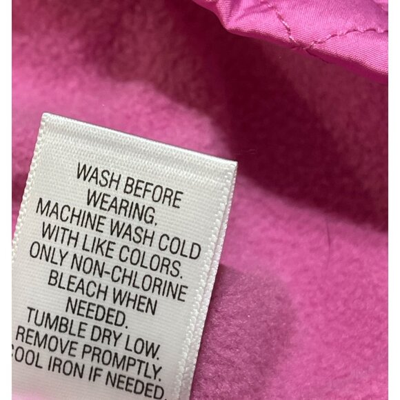 New Croft & Barrow Quilted Vest Size XL Hot Pink Full Zip Mock Neck Jacket - Picture 8 of 8